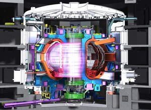 Qu'est-ce qu'un tokamak? Une illustration détaille la section transversale du tokamak ITER.