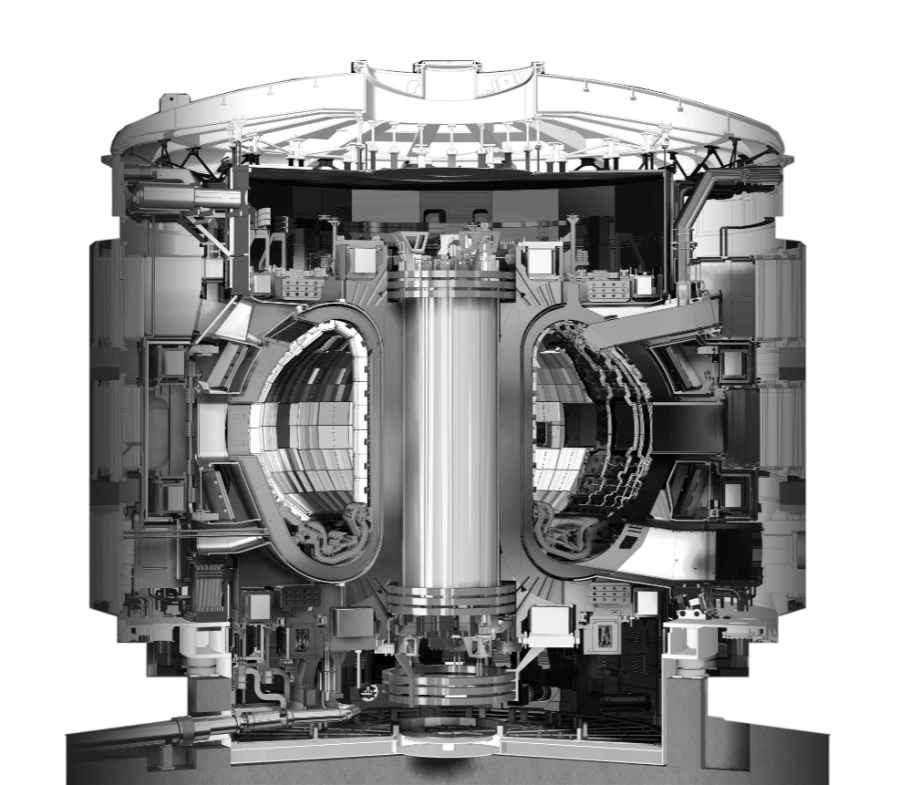 ITER Tokamak Reactor Cross Section - Interactive Diagram